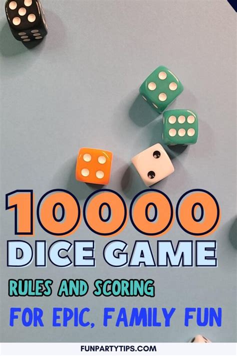 dice game 10000 rules|10000 Dice Game Rules and Scoring for Epic, Family Fun.